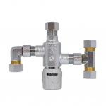 3/8" Chrome Plated Mixing Valve with Tee Fittings_noscript