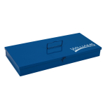 Metal Socket Set Tool Box, Blue, 10" x 7" x 1-1/2"_noscript