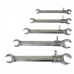 Flare Nut Wrench Set SAE 5-Pc with Safety Coil_noscript