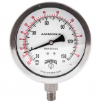 10" 1/4" NPT BTM 30"/0/150 PSI Ammonia Pressure Gauge