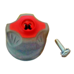 Red Handle w/ Screw for BRUTE II Manifold{part}