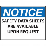 Safety Sign "Notice Safety Data Sheets"_noscript
