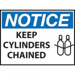 Safety Sign "Notice Cylinders Chained"_noscript