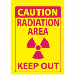 Safety Sign, "Caution Radiation Keep Out"