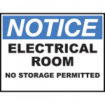 Safety Sign "Notice Electrical Room"_noscript