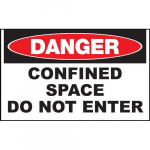 Safety Sign, "Danger Confined Space"_noscript