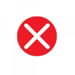 Adhesive Floor Sign, "X", 6x6"_noscript