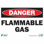 Eco "Danger Flammable Gas" Safety Sign