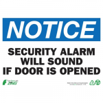 Eco Safety Sign "Notice Security Alarm ..."_noscript