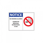 "Notice No Smoking Allowed" Label_noscript