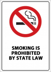 "Smoking Is Prohibited by State Law" Label_noscript