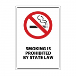 "Smoking Is Prohibited by State Law" Sign_noscript
