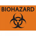 7" x 10" Aluminum Sign: "Biohazard"