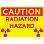 Aluminum Sign: "Caution Radiation Hazard"_noscript