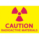 Label: "Caution Radioactive Materials"_noscript