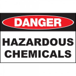 Safety Sign, "Danger Hazardous Chemicals"_noscript