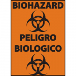 Safety Sign, "Biohazard" (Eng/Spn)