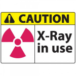 Safety Sign, "Caution X-Ray In Use"