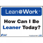 Lean@Work "How Can I Be Leaner Today?" Sign_noscript