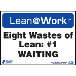 Lean@Work "Eight Wastes Waiting" Sign_noscript