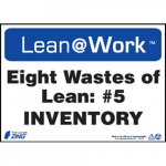 Lean@Work "Eight Wastes Inventory" Sign_noscript
