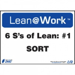 Lean@Work "Six Ss Lean Sort" Plastic Sign_noscript