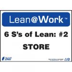 Lean@Work "Six Ss Lean Store" Plastic Sign_noscript
