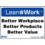 Lean@Work Sign "Better Workplace Better ..."_noscript