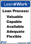 Lean@Work "Lean Process" Plastic Sign_noscript