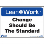 Lean@Work Sign "Change Should ..."_noscript