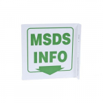 Eco "MSDS Info" Plastic Safety L Sign
