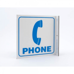 Eco "Phone" Recycled Plastic Safety L Sign_noscript