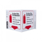 Eco "Use Fire Extinguisher" Safety V Sign_noscript