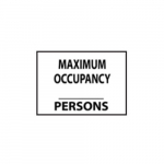 "Maximum Occupancy Persons" Eco Safety Sign_noscript