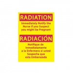 "Radiation. Notify Nurse" Eco Safety Sign_noscript