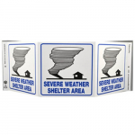 "Severe Weather Shelter Area" Safety Sign