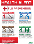 "General Flu Prevention" Plastic Poster