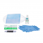 COVID Safety 5-Day w/ Gloves Personal Protection (PPE) Kit