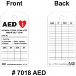 Eco 5.75"H x 3"W AED Inspection Tag