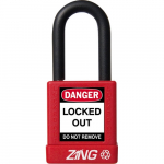RecycLock Red Keyed Different Safety Padlock_noscript