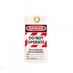Lockout Tag: "DANGER DO OPERATE", 6" x 3"_noscript
