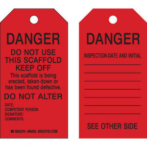 Buy Brady 86453, Tag: Danger: Do Not Use This, Black on
