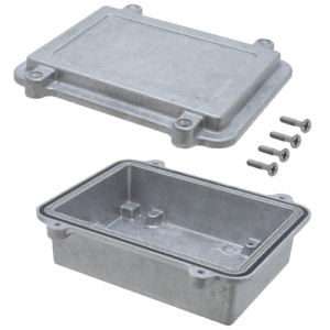 Bud Industries Contenitore Stagno In Alluminio Pressofuso Con Schermatura EMI/RFI, IP67, 16x8x3 Cm, Nero Liscio - 2