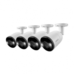 Buy Lorex E893AB-4PK-W, 4K Ultra HD Smart Deterrence IP Camera, 4-pack ...