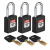 Brady NYL-BLK-38ST-KA3PK