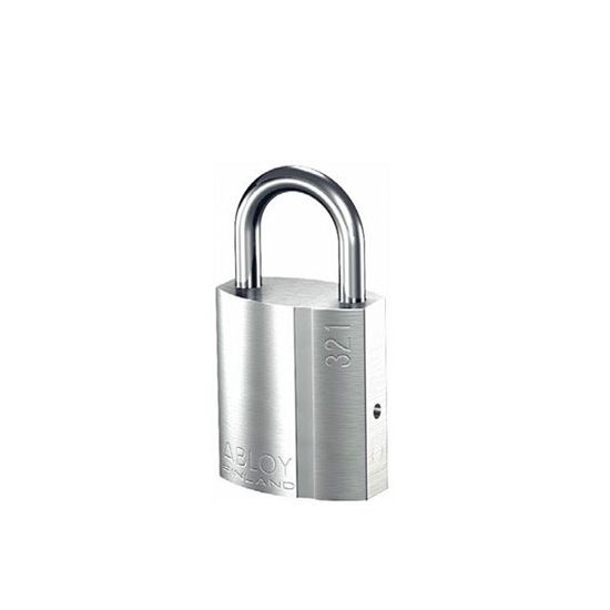 Abloy Pl321/20b-kd, Sentry 3/16" X 1" Brass Padlock, Keyed Different