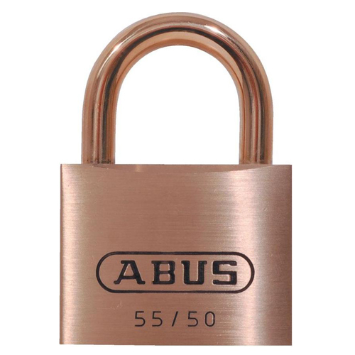 Abus 55mb/50 C Kd, 56811 55 Series Solid Brass Padlock, Brass Shackle