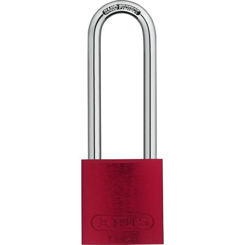Abus 72/40hb75 B Mk Red, 3" Shackle Anodized Aluminum Padlock, Red