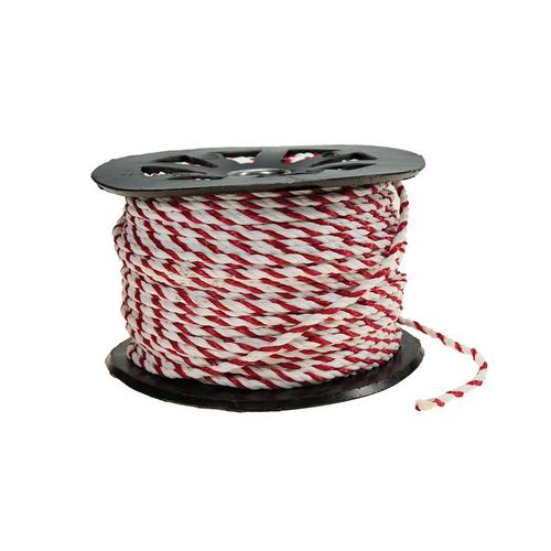 Accuform Fbr600rdwt, 5/16" Red And White Barricade Rope, Roll Of 600