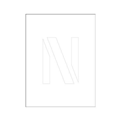 Accuform FMS124N 24 Letter Stencil with Legend: N